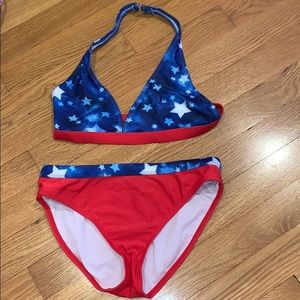 red white and blue bikini